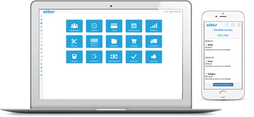 eHair - O sistema mais completo para salão de beleza e barbearia